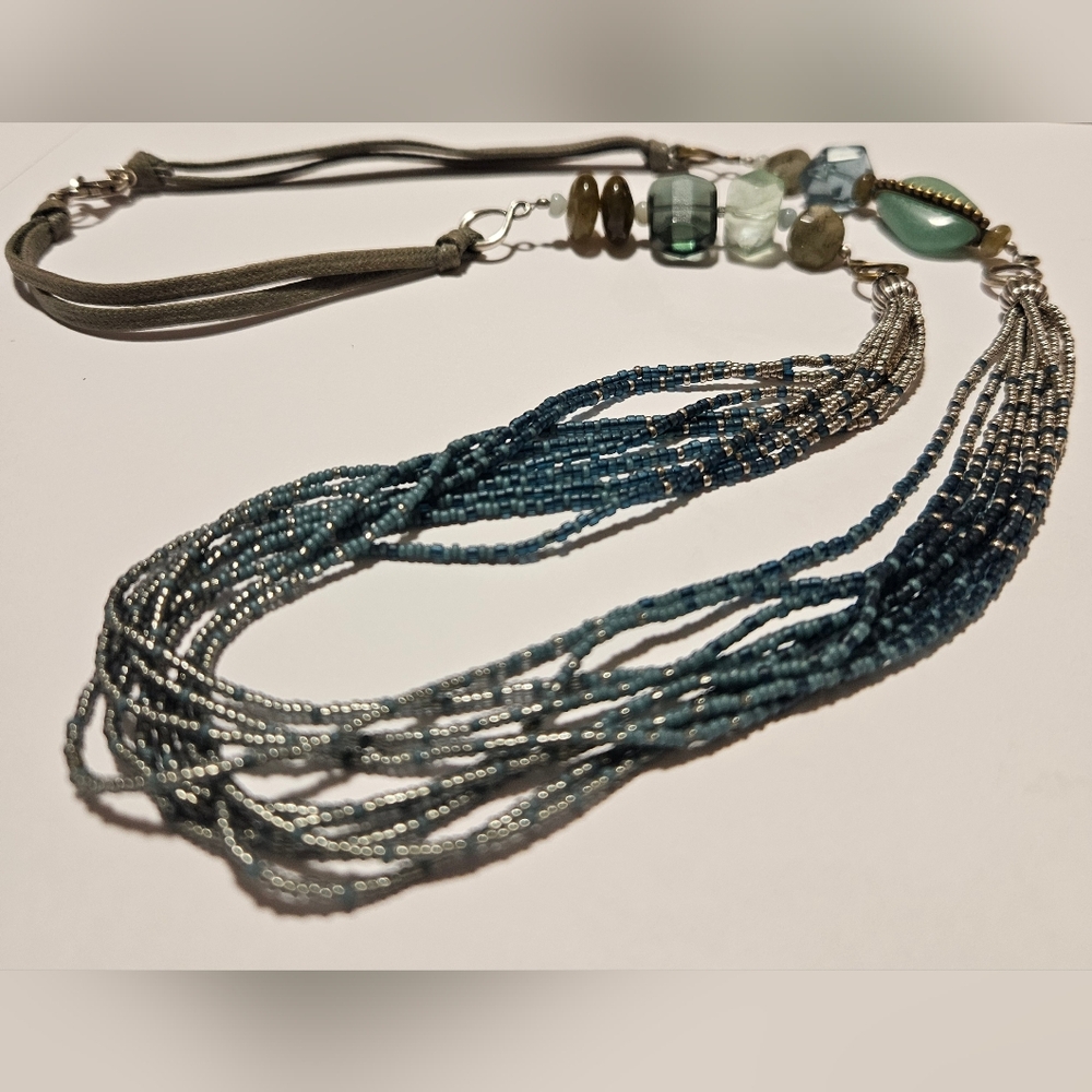 Silpada .925 Sterling Silver and Chalcedony Necklace